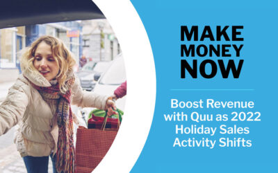 Make Money Now: Boost Revenue with Quu as 2022 Holiday Sales Activity Shifts