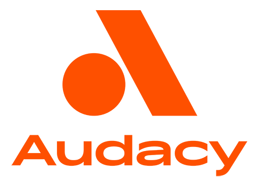 Audacy Stacked logo