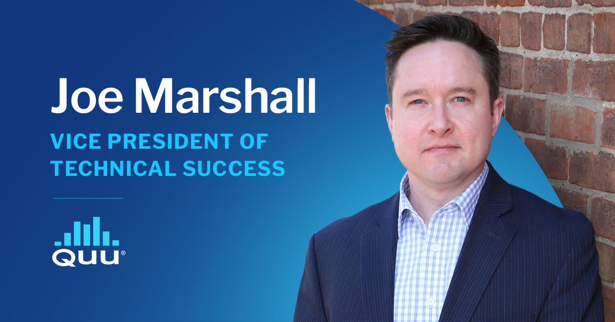 Quu Promotes Radio Veteran Joe Marshall to Vice President of Technical Success